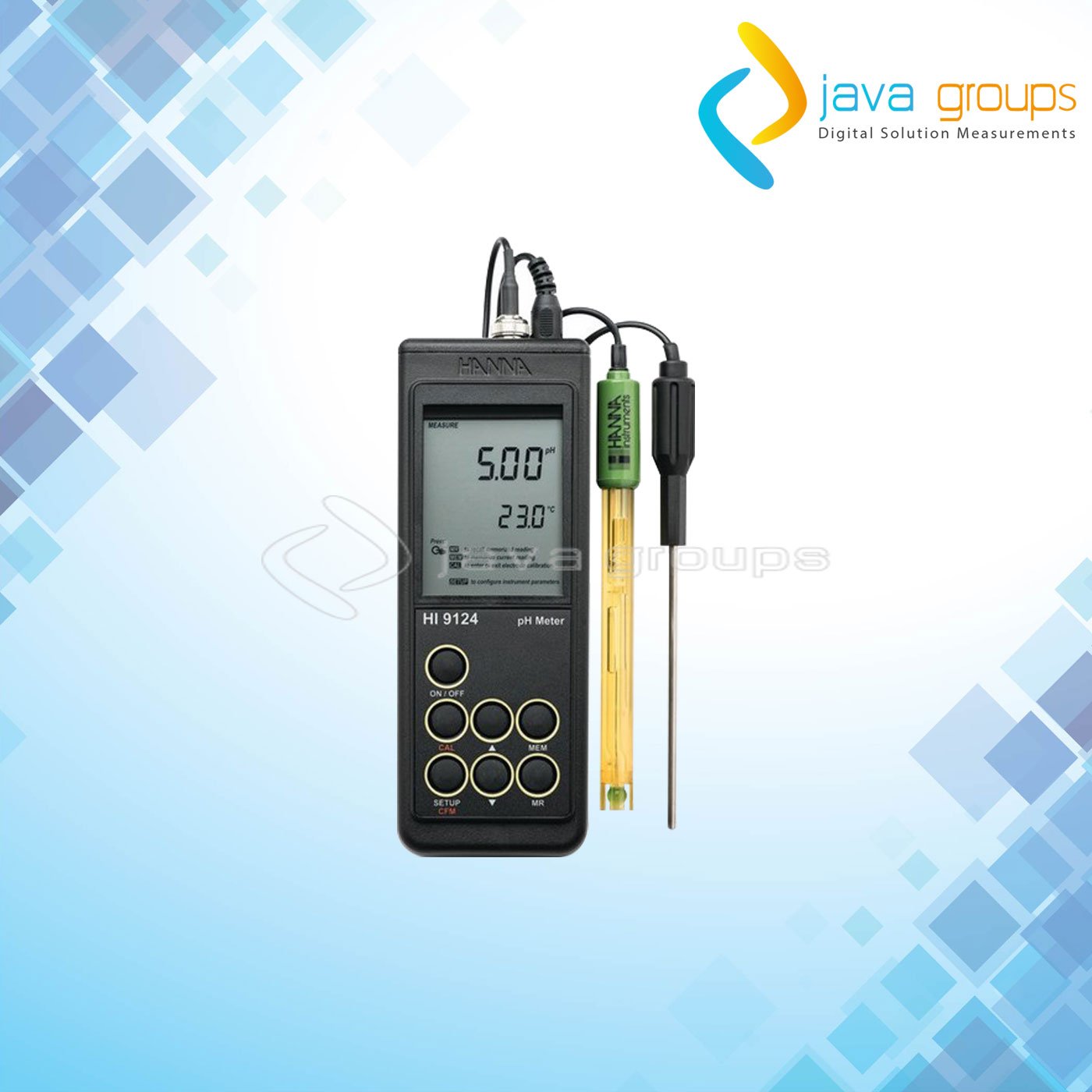 Alat Pengukur pH Portabel Tahan Air HI9124