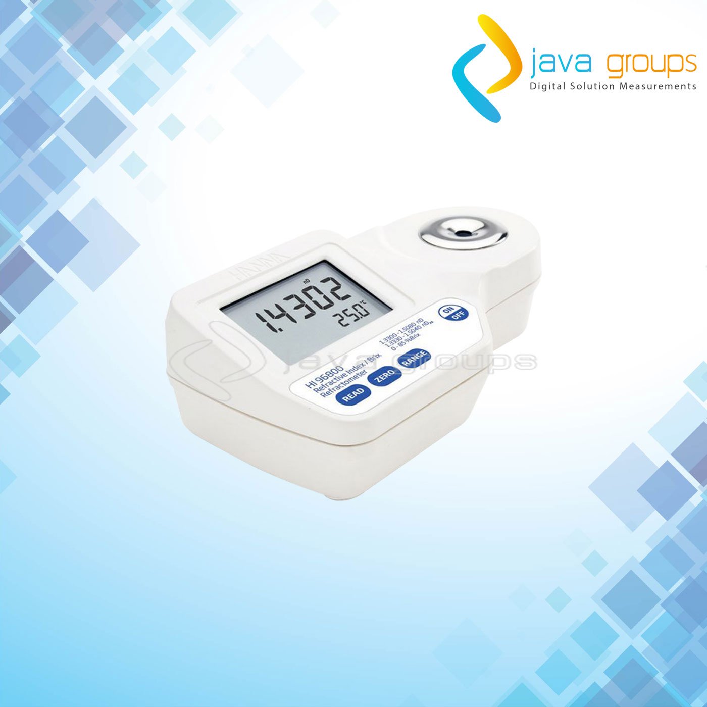 Alat Refractometer Indeks bias dan Brix Digital HI96800