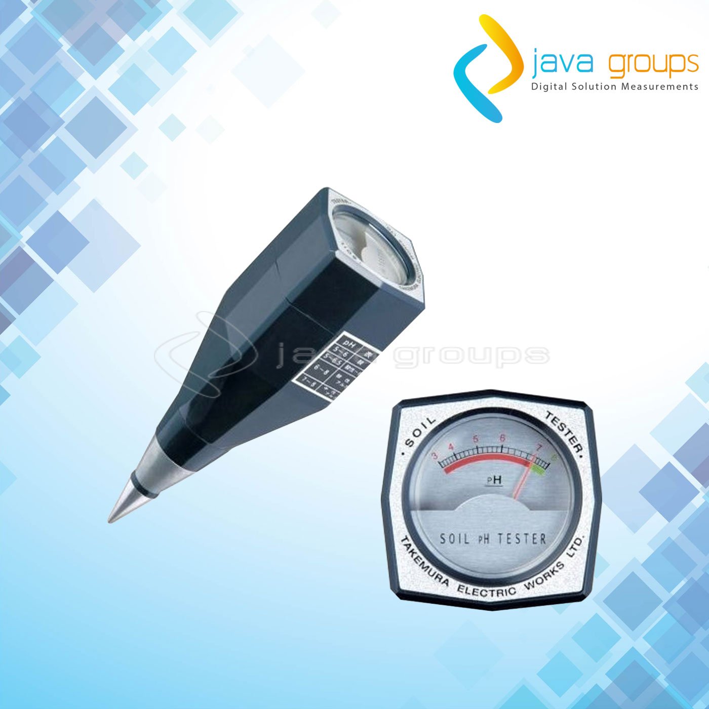 Alat Uji pH Tanah Dan Kelembaban Takemura Portabel DM-15