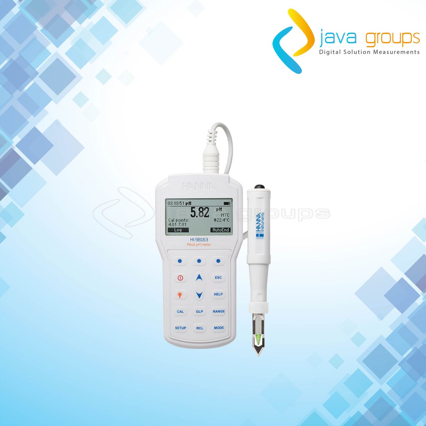 Alat Ukur pH Daging Portabel HI98163