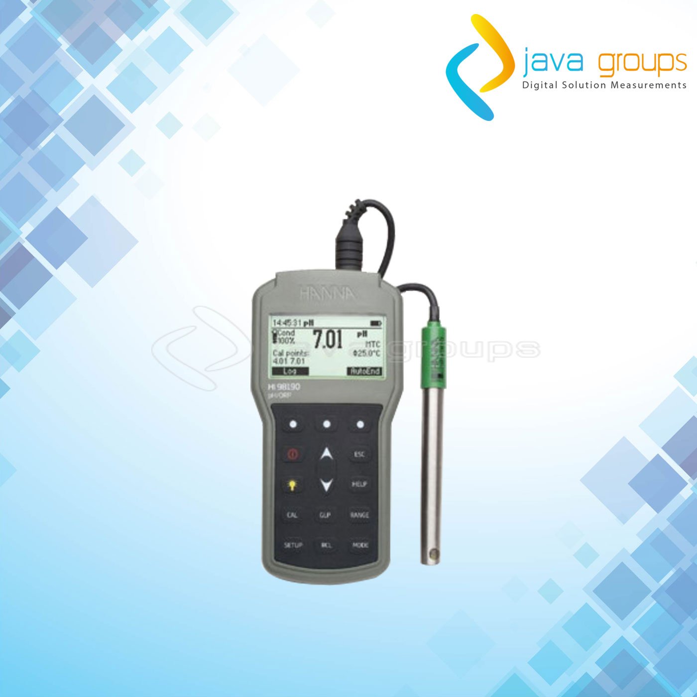 Alat Ukur pH Dan ORP Portabel Meter â€“ HI98190