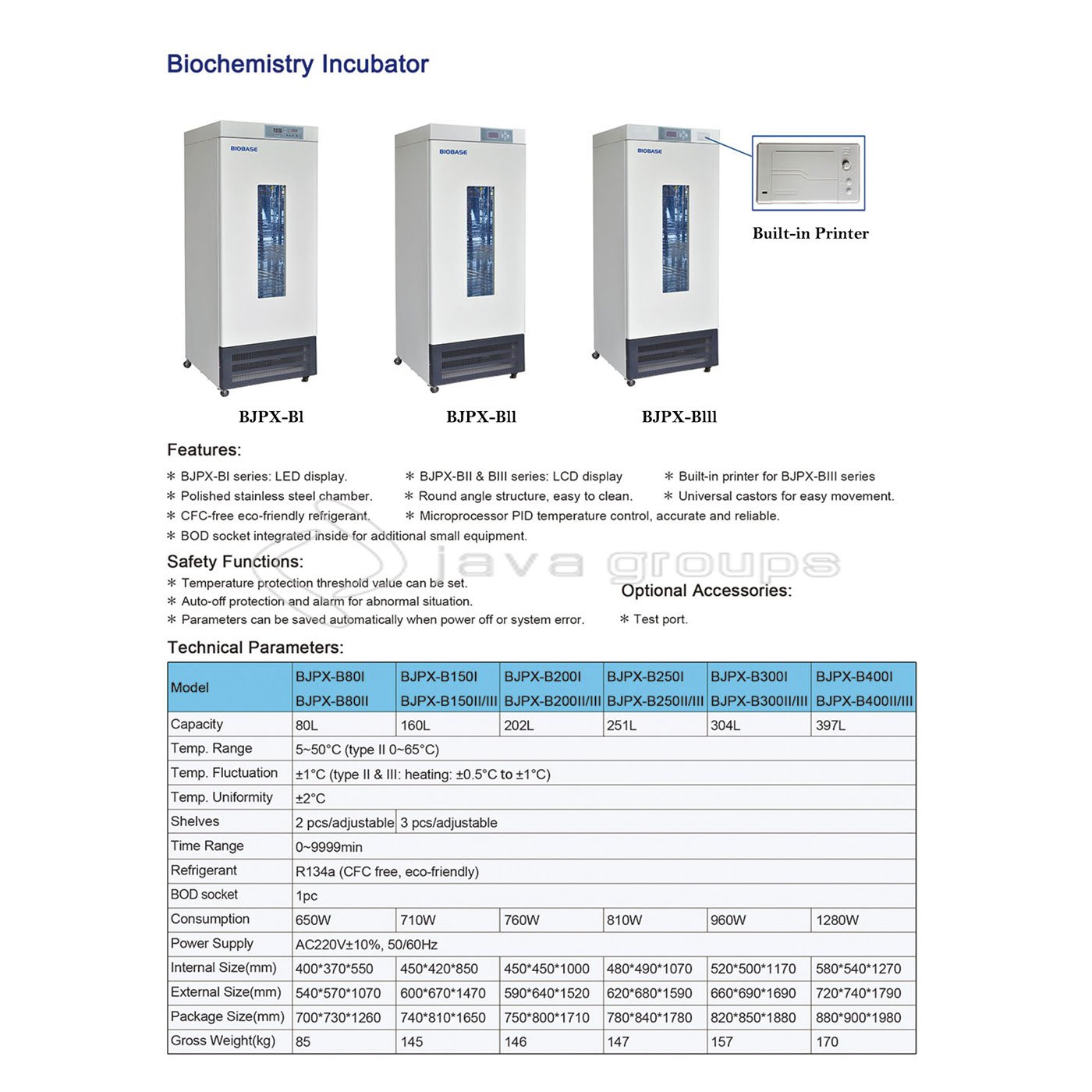 Alat Inkubator Biokimia Biobase BJPX-Bl