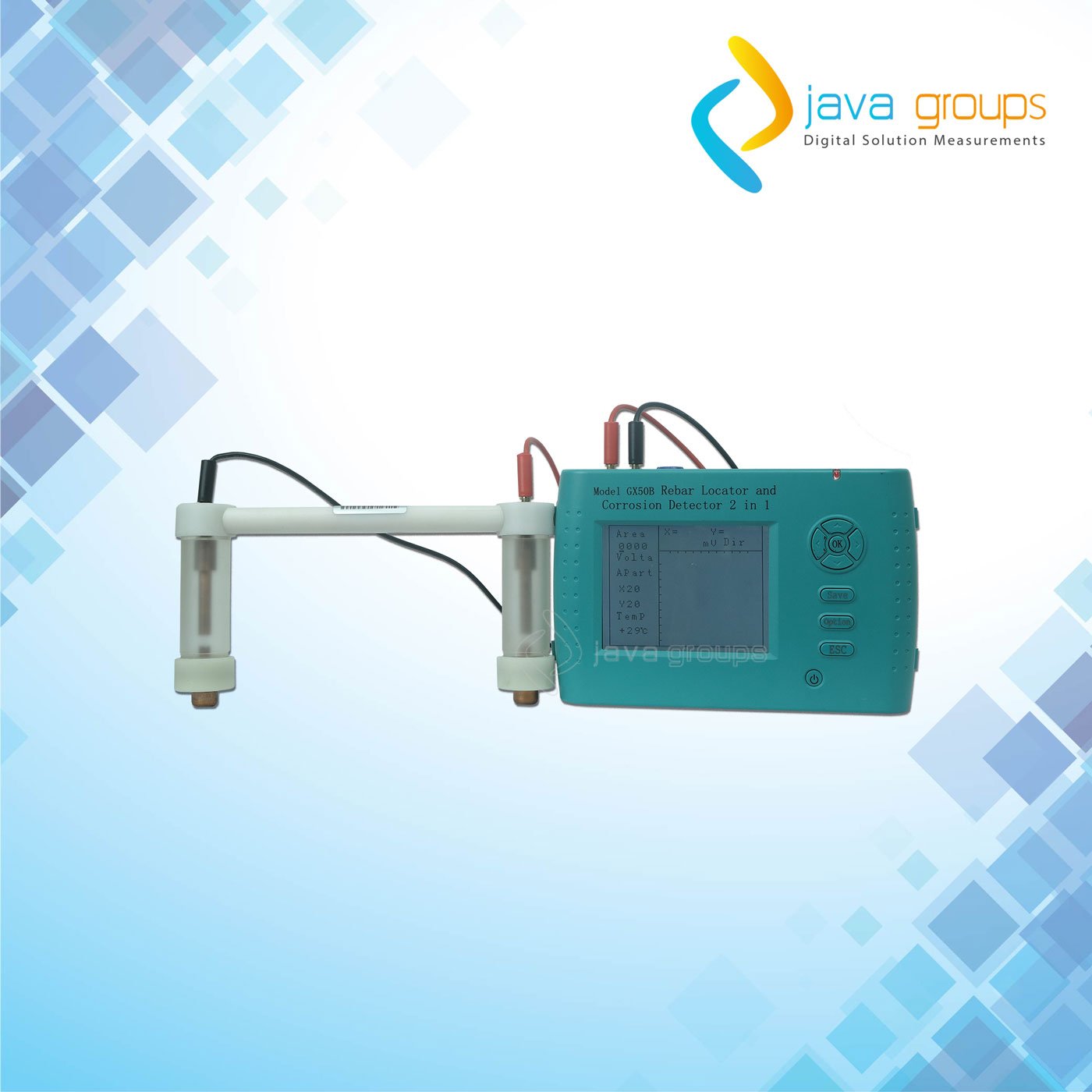 Alat Penguji Korosi dan Pengukur Rebar Locators Seri GX50B