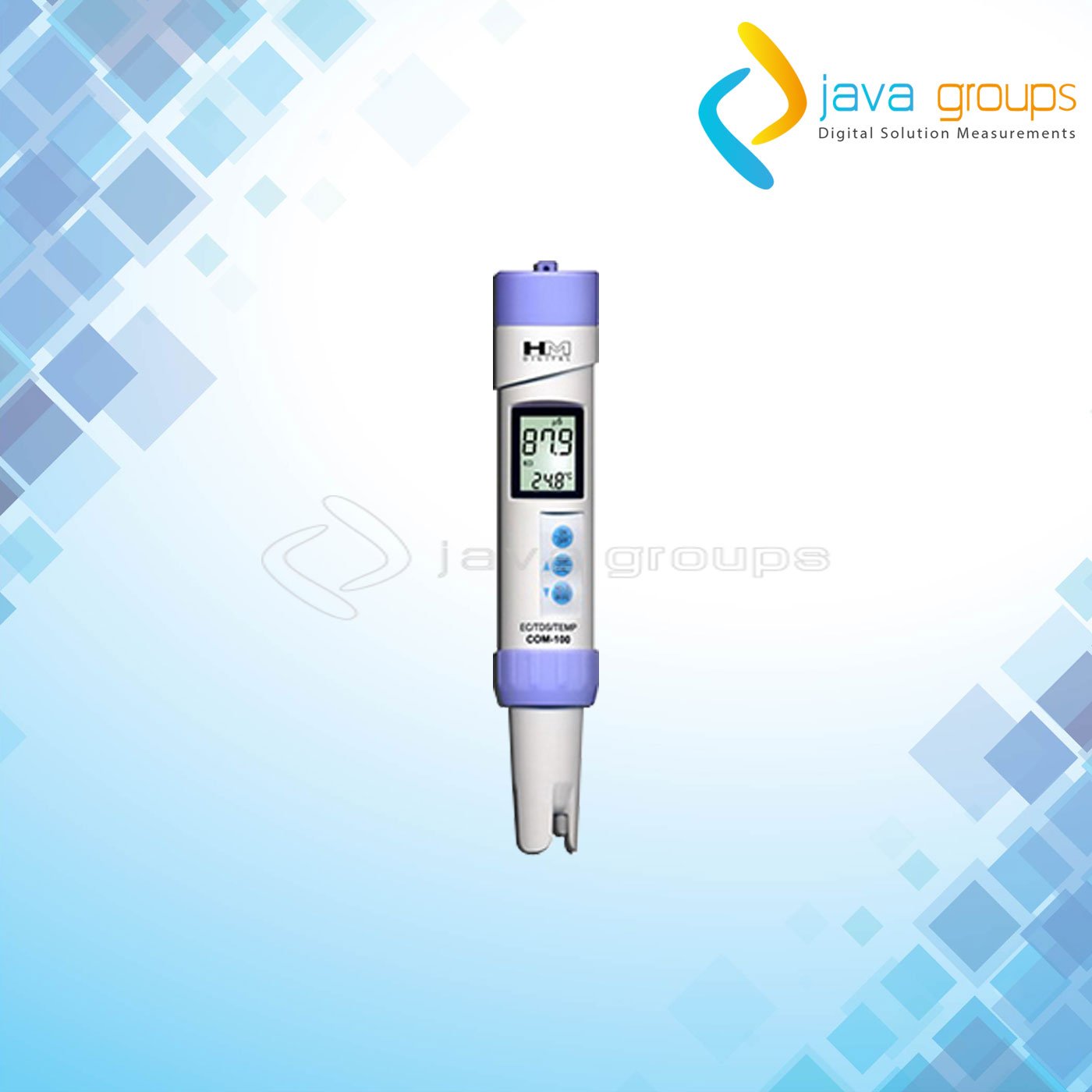 Alat Pengukur EC/TDS/Suhu Portabel COM100