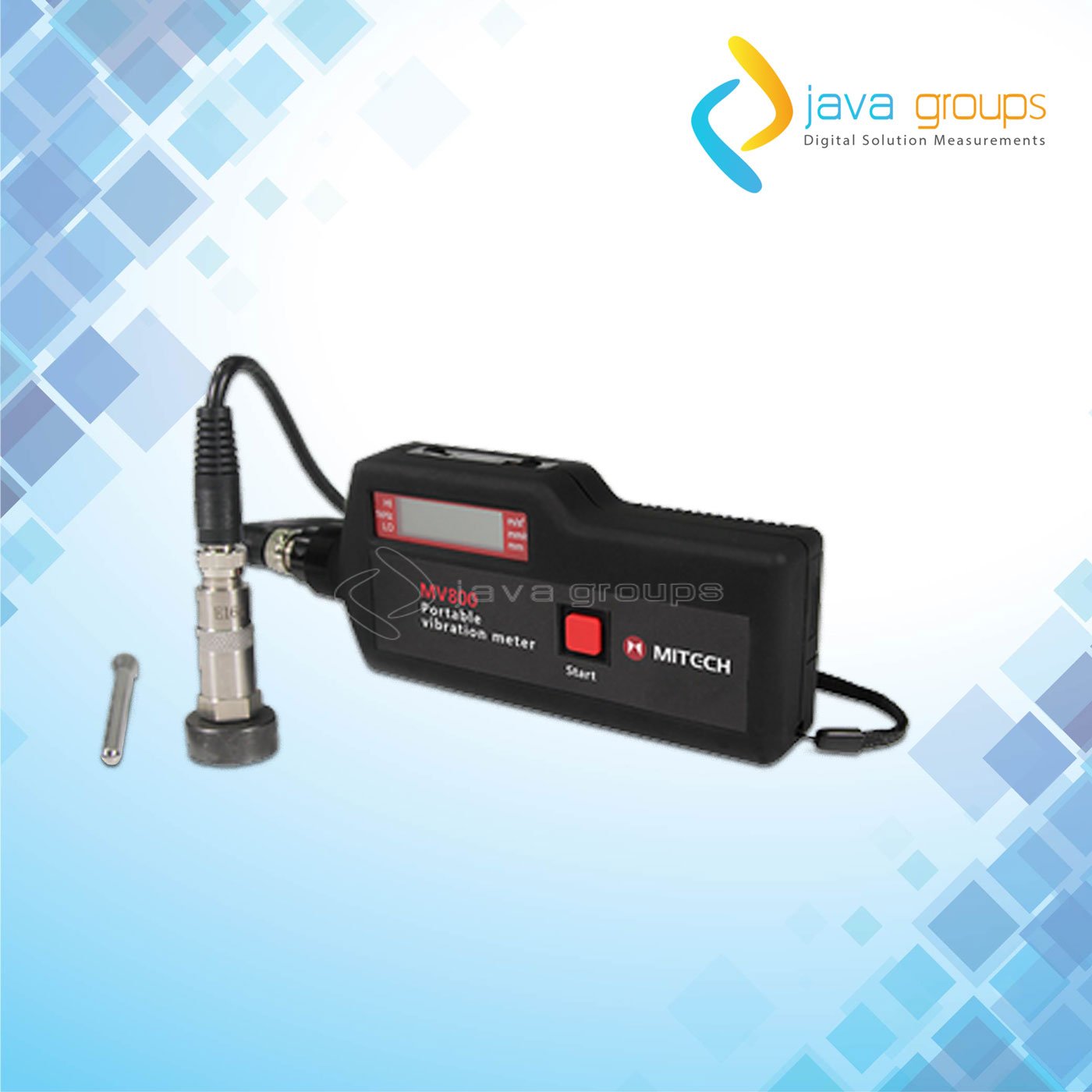 Alat Pengukur Geteran Digital Portabel MITECH MV 800