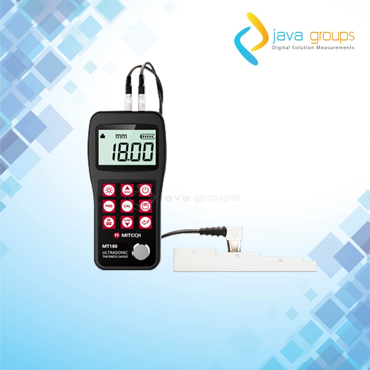 Alat Pengukur Ketebalan Digital Ultrasonik Mitech MT160