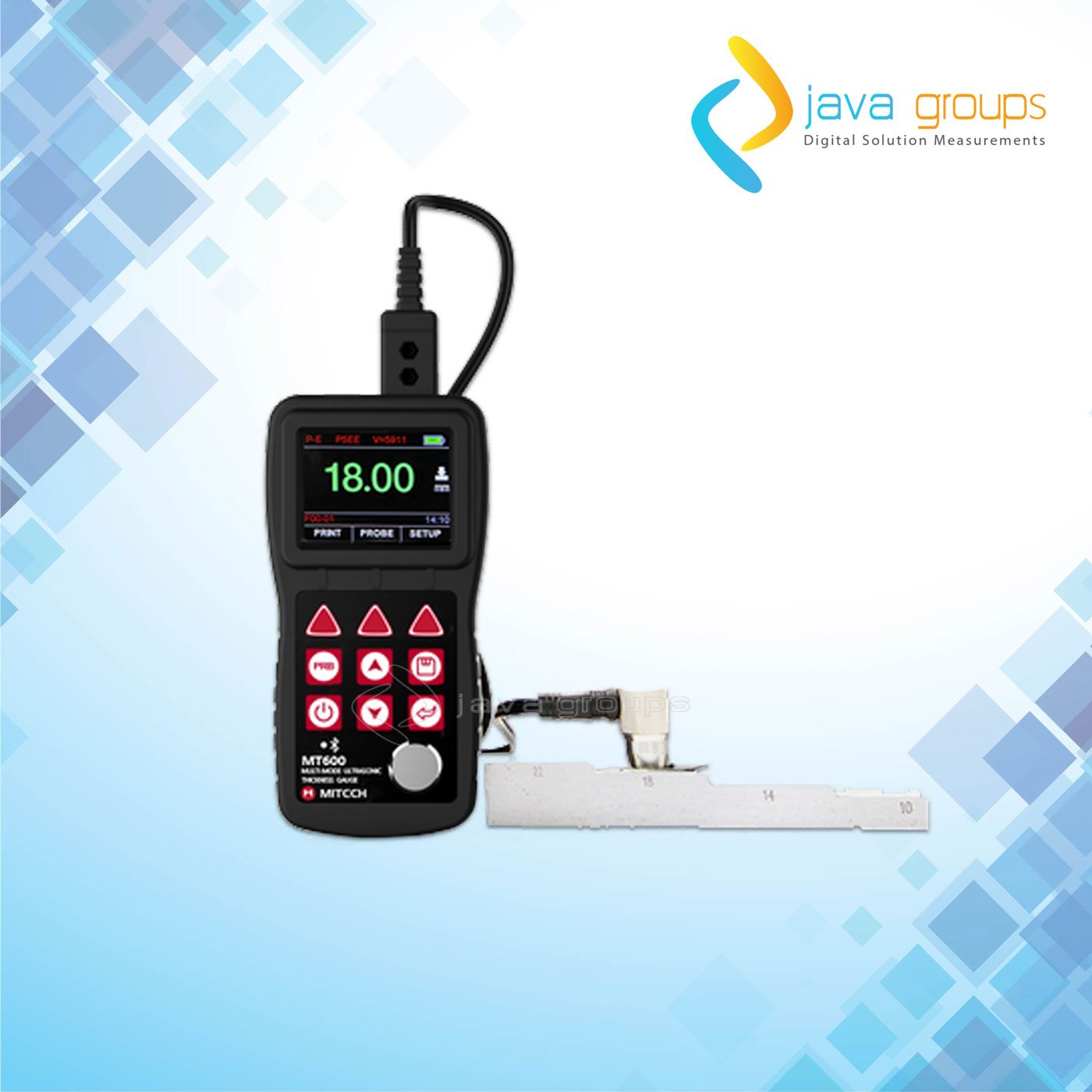 Alat Pengukur Ketebalan Portabel Multi-Mode MITECH MT600