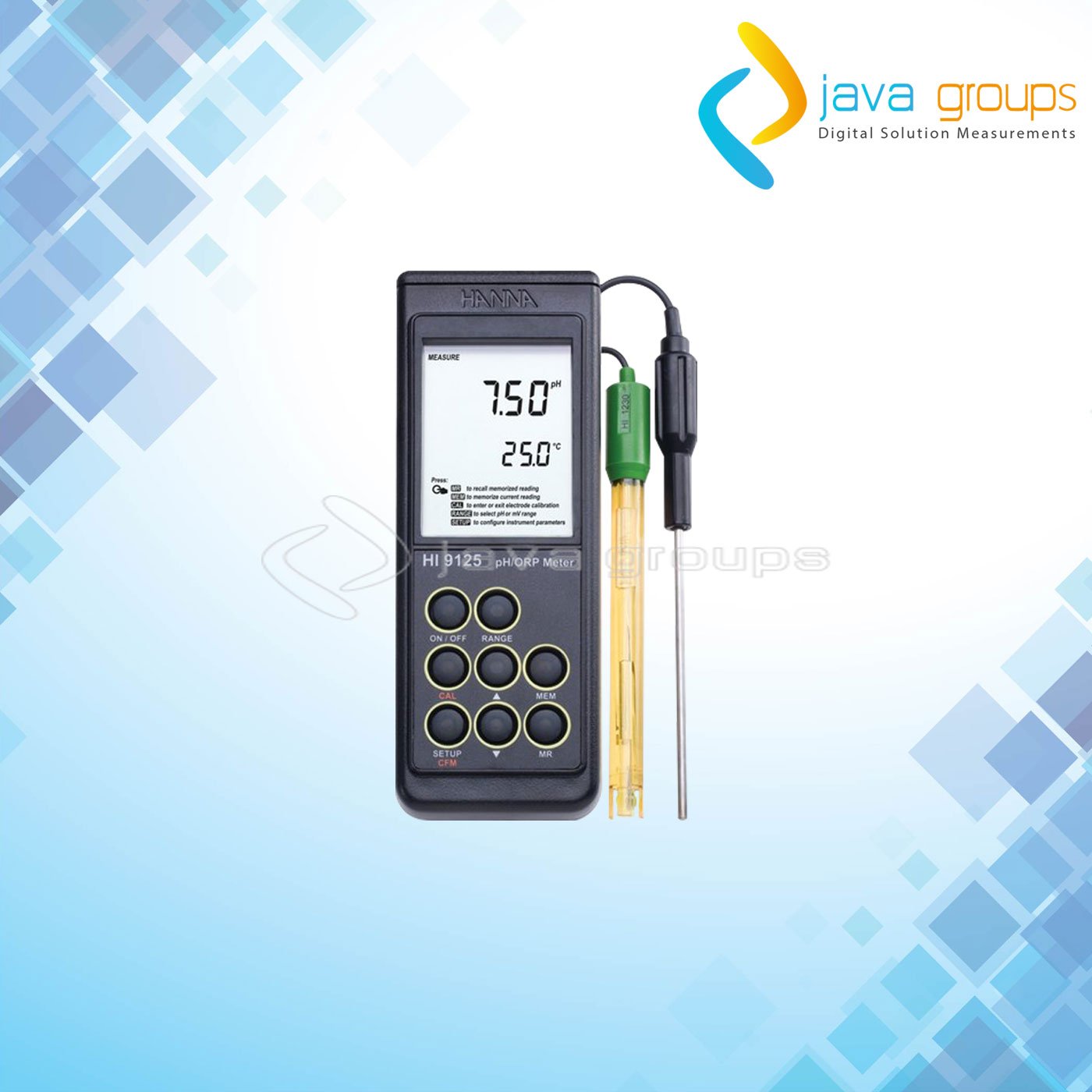 Alat Pengukur pH - mV Tester Digital HI9125