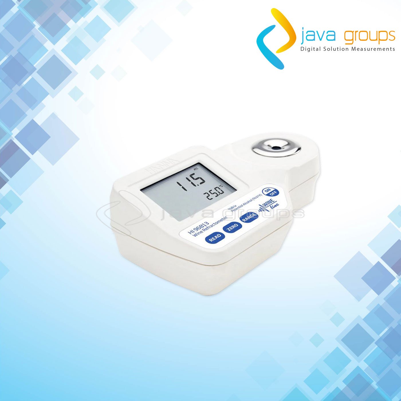 Alat Reftactometer Brix dan Alkohol Digital HI96813