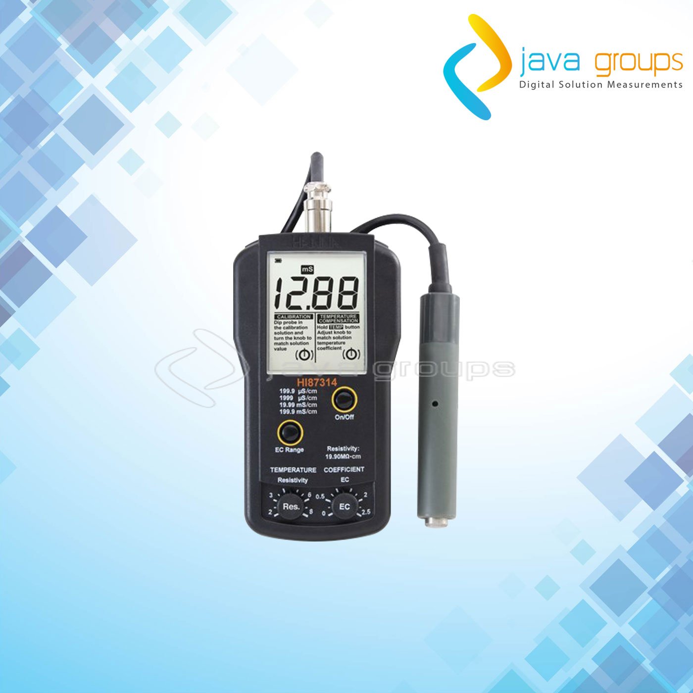 Alat Ukur EC dan Tahanan Portable HI87314