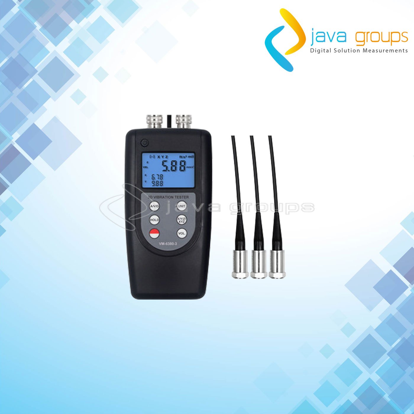 Alat Ukur Getaran Mesin Vibration Portabel VM-6380-3