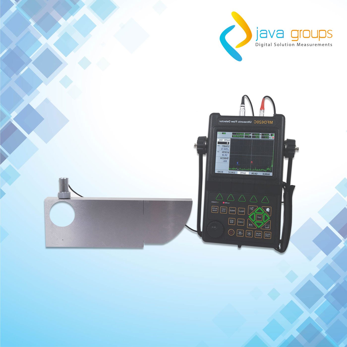 Alat Ultrasonic Ukur Cacat Keretakan logam MFD620C